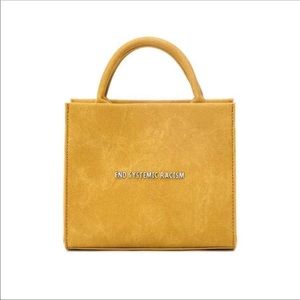 SOLD- Brandon Blackwood ESR Yellow Waxed Denim Tote